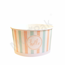 Kubek na lody z nadrukiem 245ml