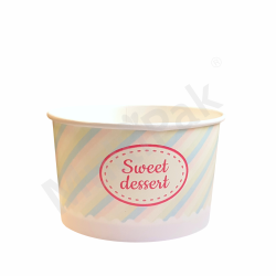 Kubek na lody z nadrukiem 245ml