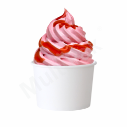 Kubek na lody biały 245ml