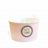 Miseczka papierowa na lody z pastelowym nadrukiem 360 ml /A25