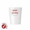 Kubek papierowy 150 ml z nadrukiem logo