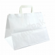 Papierowa torba cateringowa biała 320x200x270 mm 