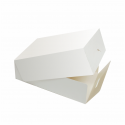 Pudełko cukiernicze na ciasto białe - małe 125x210x70 mm /A180