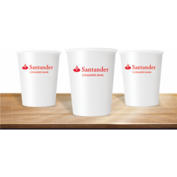 Kubek papierowy 250 ml z nadrukiem LOGO