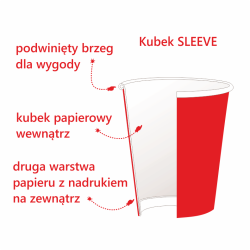 Kubek papierowy 300 ml z nadrukiem FULL COLOR 