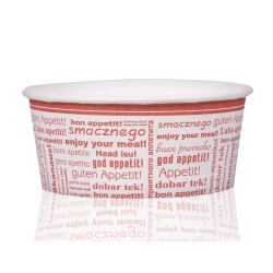 Papierowa miseczka na lody 245 ml z nadrukiem FULL COLOR 