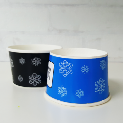 Miseczka papierowa na lody z nadrukiem