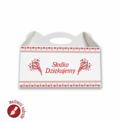 Pudełko na ciasto weselne 194x140x90 mm 