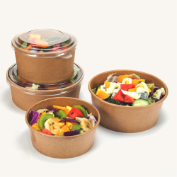 Miska papierowa na sałatki KRAFT 1000 ml