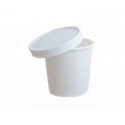 Miska papierowa na zupę / Pojemnik na makaron 770 ml BIAŁY /A500