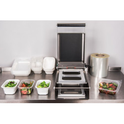 Ręczna zgrzewarka do pojemników, tacek 100mm + matryca /AG02E