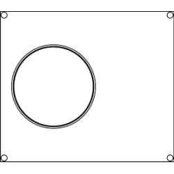 Aluminiowa MATRYCA ramka do zgrzewarki/pakowarki foliowej AG02E i AG02HD