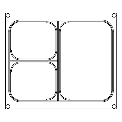 Aluminiowa MATRYCA ramka do zgrzewarki/pakowarki foliowej AG02E i AG02HD
