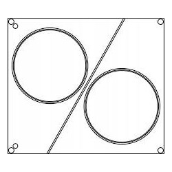 Aluminiowa MATRYCA ramka do zgrzewarki/pakowarki foliowej AG02E i AG02HD
