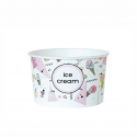 Miseczka papierowa na lody z nadrukiem "Ice Cream" 360 ml /A500