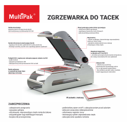 Zgrzewarka ręczna do tacek i pojemników w zestawie z ramką RK 1900