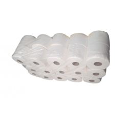 Papier toaletowy biały tłoczony - gruba rolka 