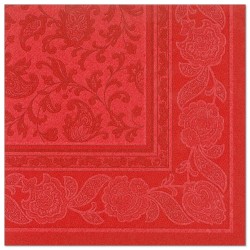 Serwetki składane 40x40cm "ROYAL Collection" czerwone ornaments /A50