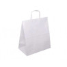Torba papierowa z uchwytem skręcanym biała 305x170x340 mm 