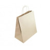 Torba papierowa z uchwytem skręcanym brązowa 305x170x340 mm 
