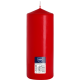 Czerwona świeca bezzapachowa - świeca bryłowa walec 70x150 mm 