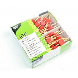 FINGERFOOD - bambusowe patyczki HEART 7 cm 