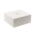Pudełko cukiernicze na ciasto z nadrukiem klasycznym ROZETA 207x192x90 mm /A150