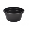 Miska plastikowa Easy Handle czarna 340 ml - wielokrotnego użytku /A50