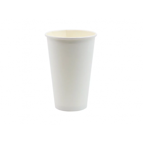 Biały kubek papierowy do kawy 400 ml