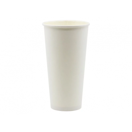 Biały kubek papierowy do kawy 500 ml