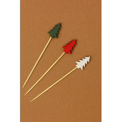 FINGERFOOD - bambusowe patyczki CHOINKI 13 cm /A50