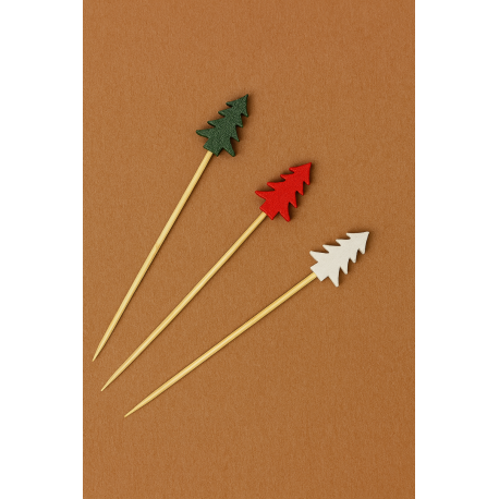 FINGERFOOD - bambusowe patyczki CHOINKI 13 cm /A50