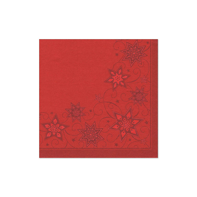 Serwetki dekoracyjne składane ŚWIĘTA czerwone /A20