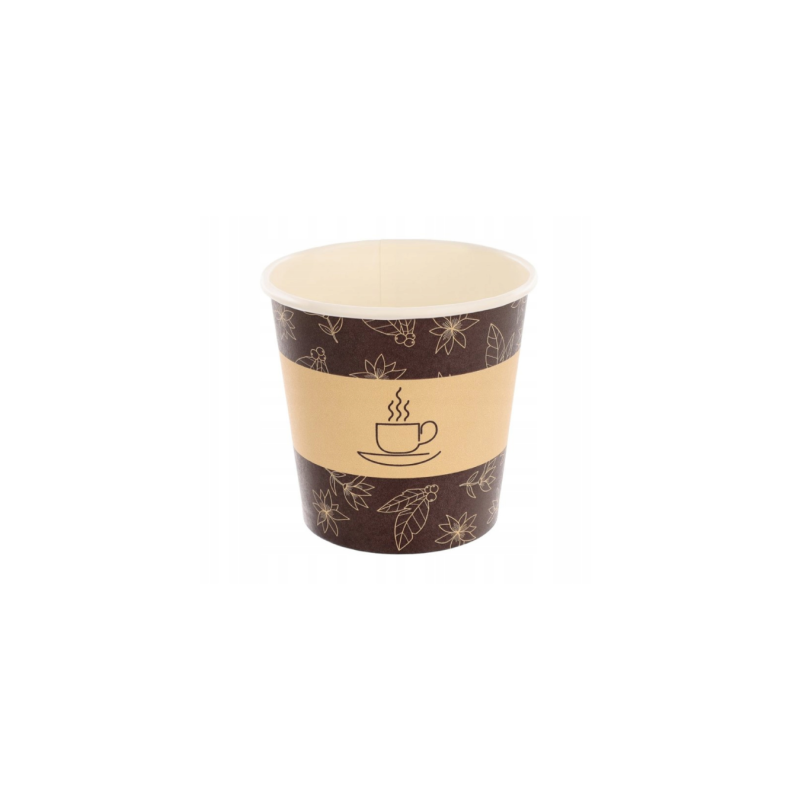 Kubek papierowy BIO do espresso 100 ml nadruk /A50