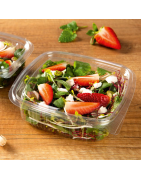 Jednorazowe Pojemniki na sałatki z tworzywa OPS PS PE PP